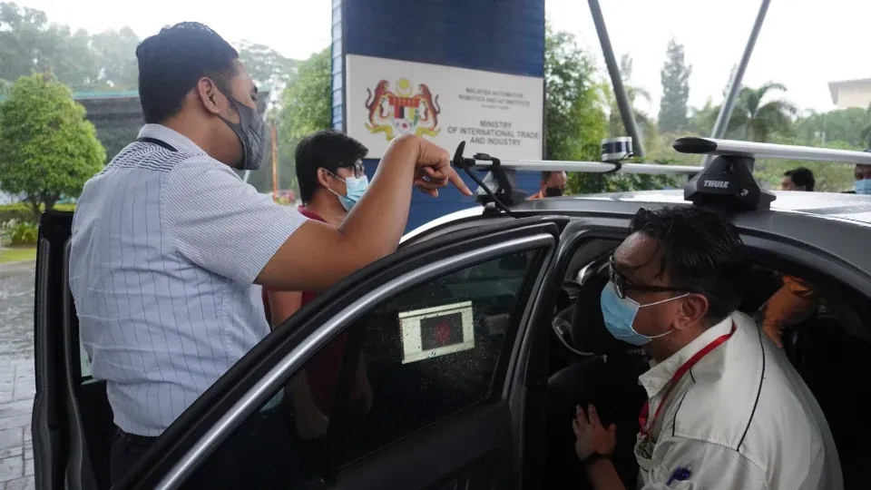 REKA archive photograph. Actual people and test vehicle at Malaysia Autoshow 2023